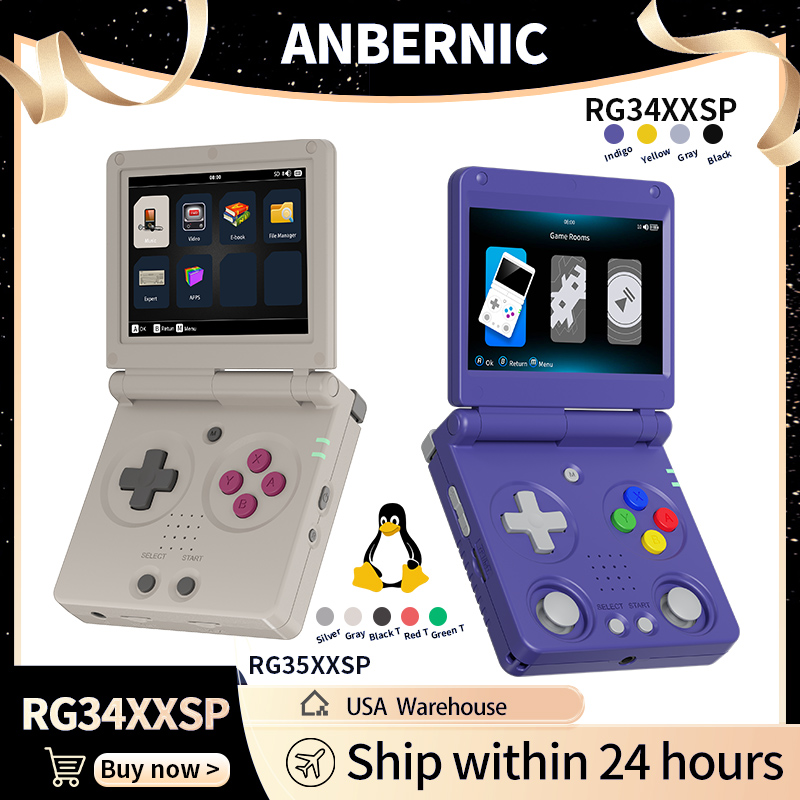Retro Gaming Hub - Anbernic RG34XXSP RG35XXSP Flip Handheld Game