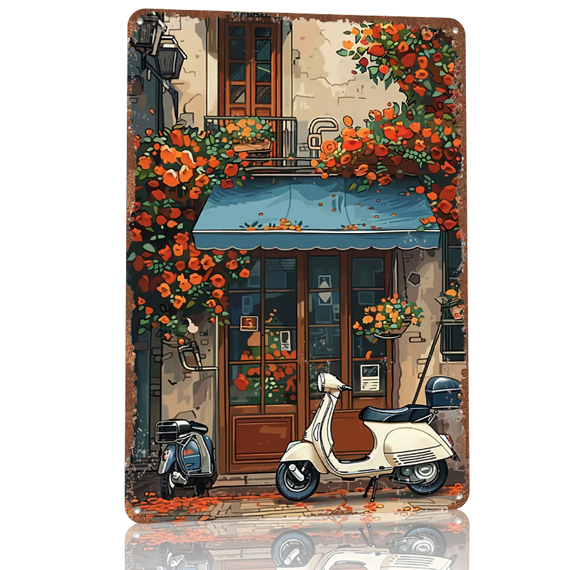 Vintage Scooter Shop Poster Cu - đánh giá và giá Retro Gaming At