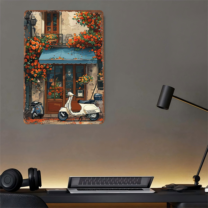 Vintage Scooter Shop Poster Cu - đánh giá và giá Retro Gaming At