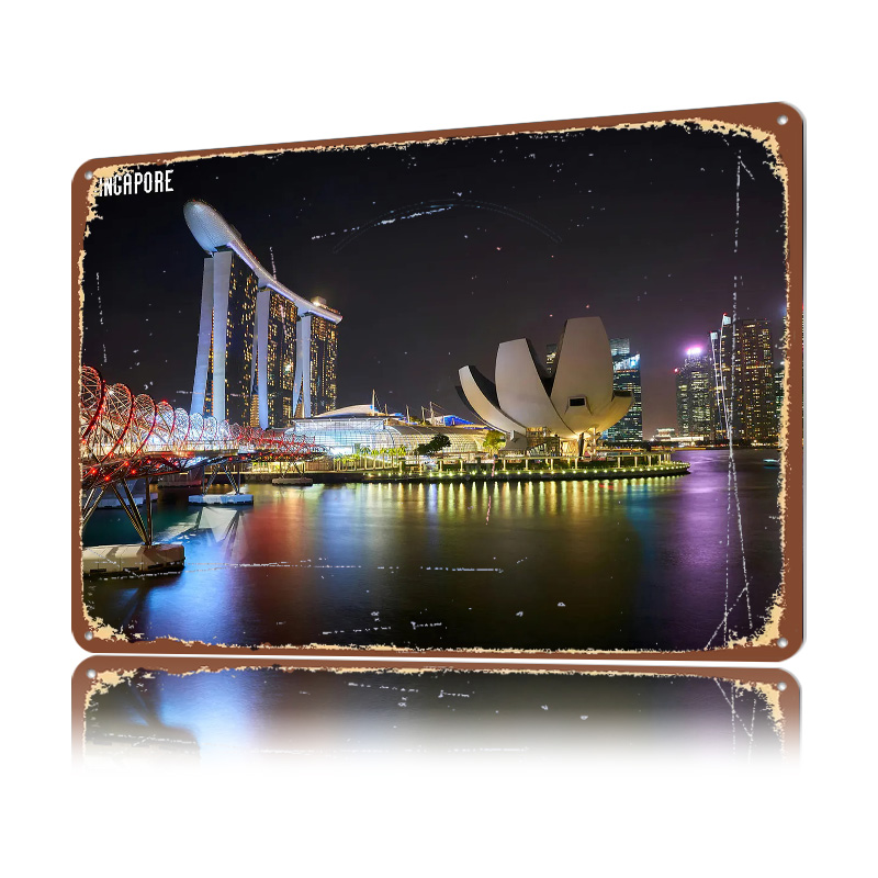 Singapore Skyline At Night Pos - đánh giá và giá Retro Gaming At