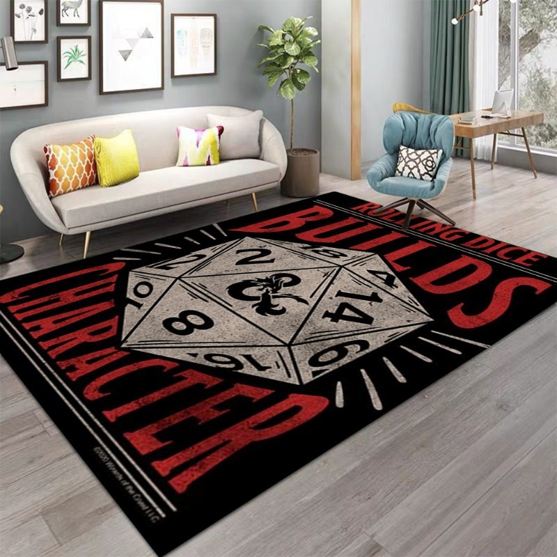 Dungeons Dragons Dice Sword Vi - đánh giá và giá Retro Gaming Rug