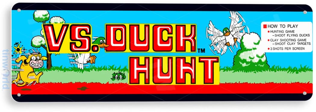 TIN SIGN Duck Hunt Arcade Marq - đánh giá và giá Retro Gaming Shops