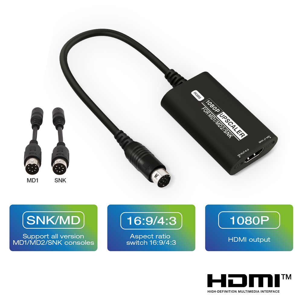 RGBS Upscaler For SEGA MD1 MD2 - đánh giá và giá Retro Gaming Hard Drive