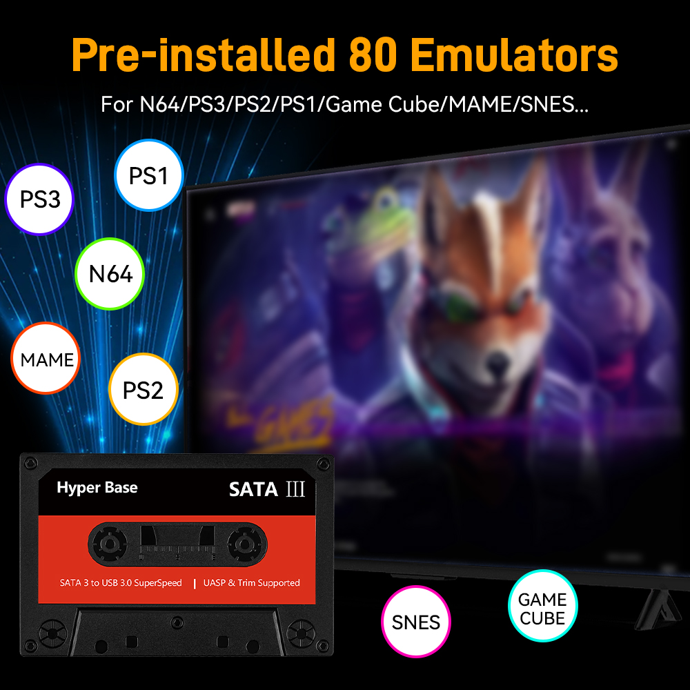 Batocera 500G/2T Emulator Game - đánh giá và giá Retro Gaming Hard Drive