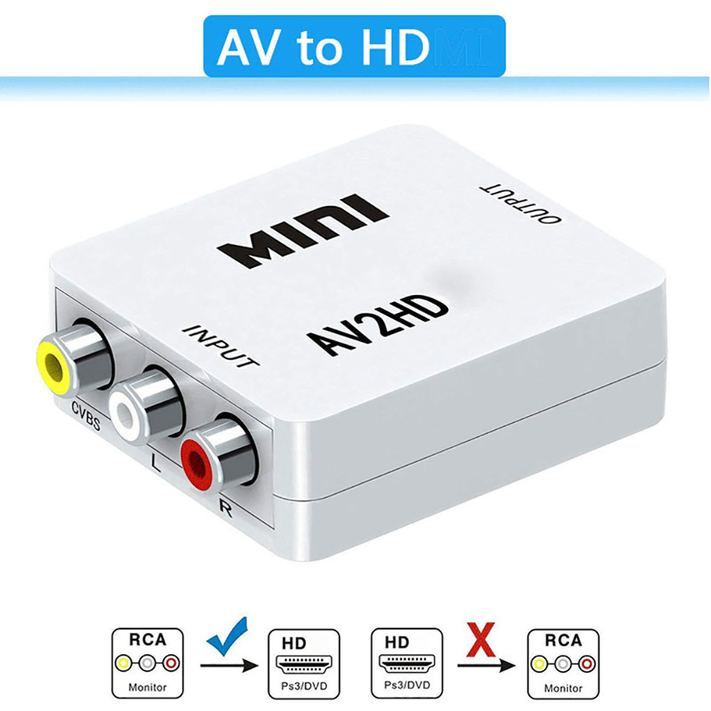 hdmi-Compatible To AV RCA Adap - đánh giá và giá Composite Rca Cable