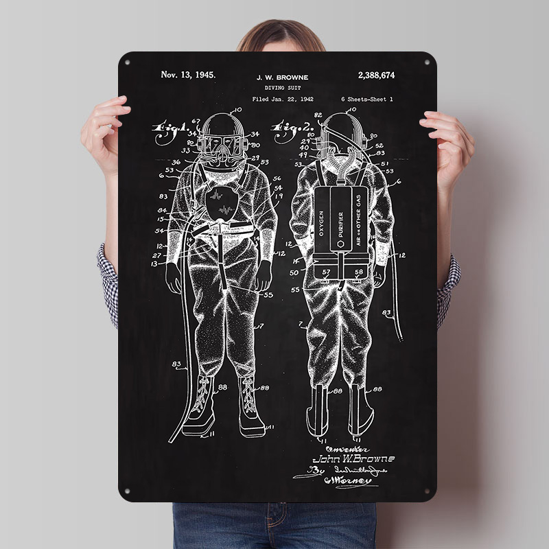 1945 Diving Suit Patent Metal  - đánh giá và giá Retro Gaming At