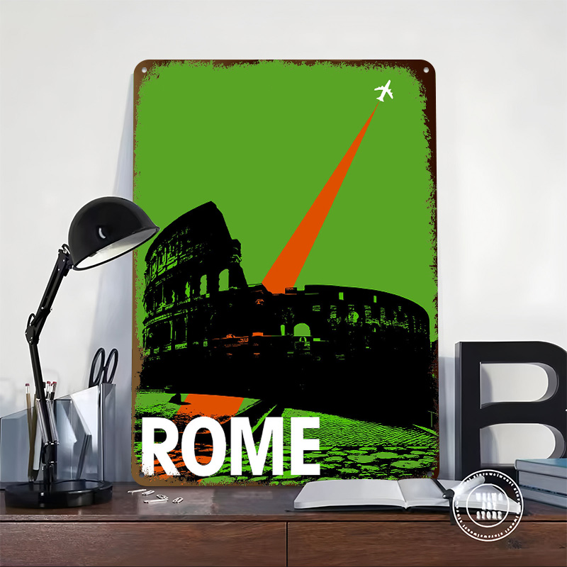 Rome Travel Metal Poster Custo - đánh giá và giá Retro Gaming At