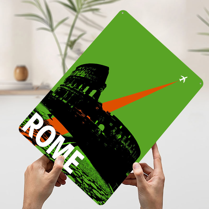 Rome Travel Metal Poster Custo - đánh giá và giá Retro Gaming At