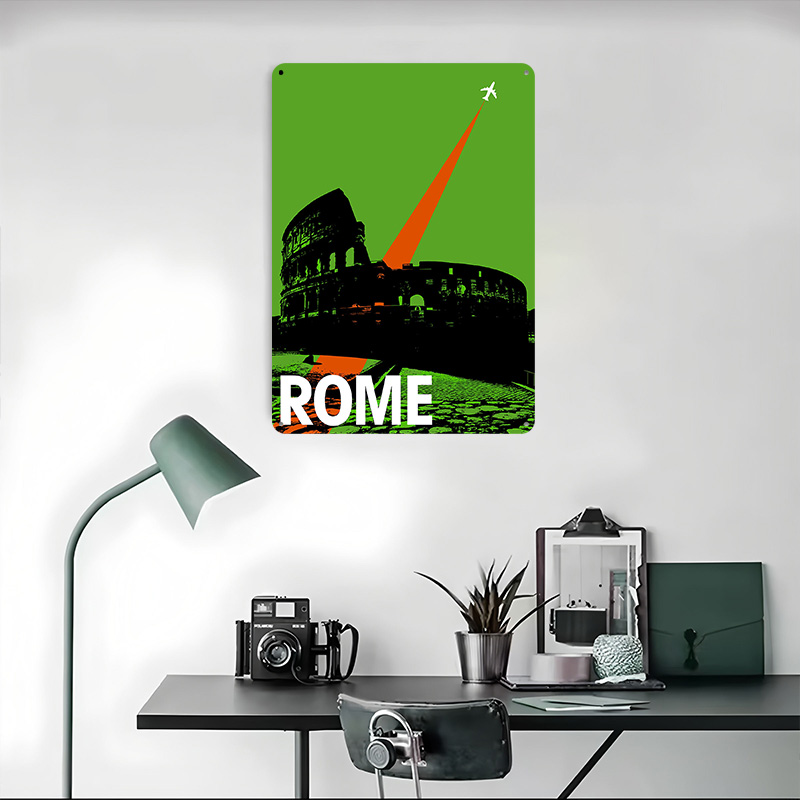 Rome Travel Metal Poster Custo - đánh giá và giá Retro Gaming At