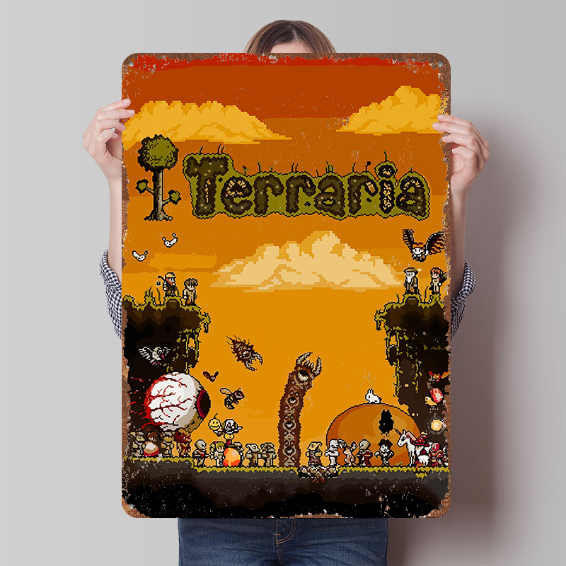 Terraria Pixel Art Game Printe - đánh giá và giá Retro Gaming At