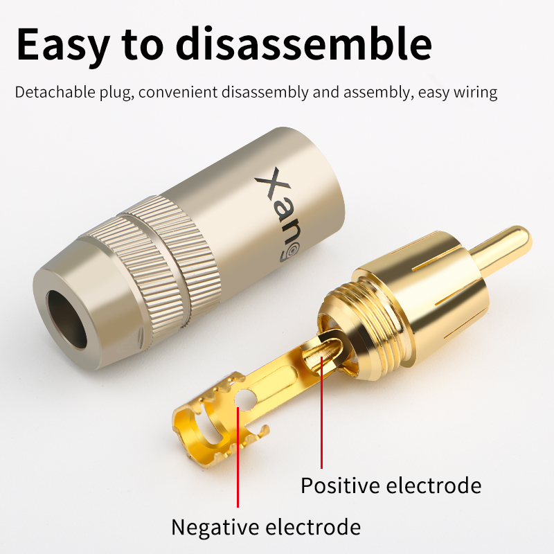 Xangsane 4 Rca Cắm Bằng Đồng N - đánh giá và giá Composite Rca Cable