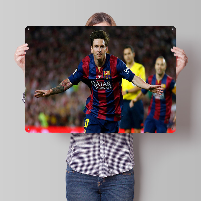 Lionel Messi Football Printed  - đánh giá và giá Retro Gaming At