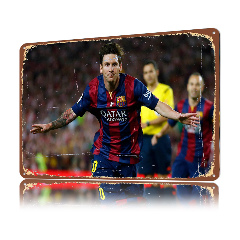 Lionel Messi Football Printed  - đánh giá và giá Retro Gaming At