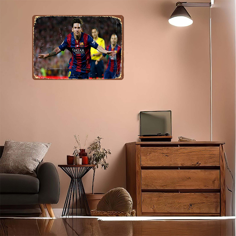 Lionel Messi Football Printed  - đánh giá và giá Retro Gaming At