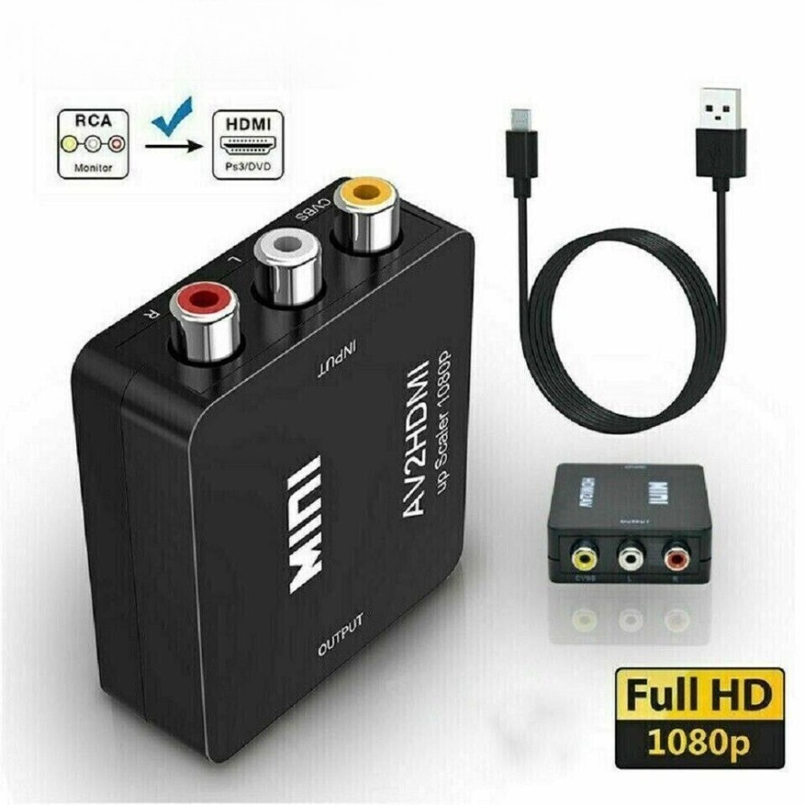 AV TO HDMI-compatible Adapter  - đánh giá và giá Composite Rca Cable