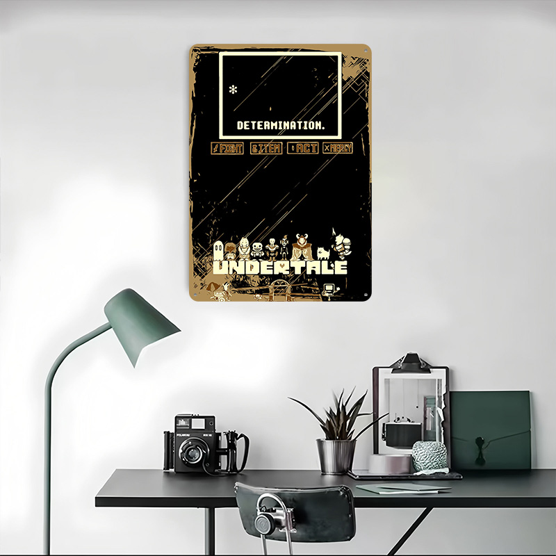 Undertale Metal Poster Custom  - đánh giá và giá Retro Gaming At