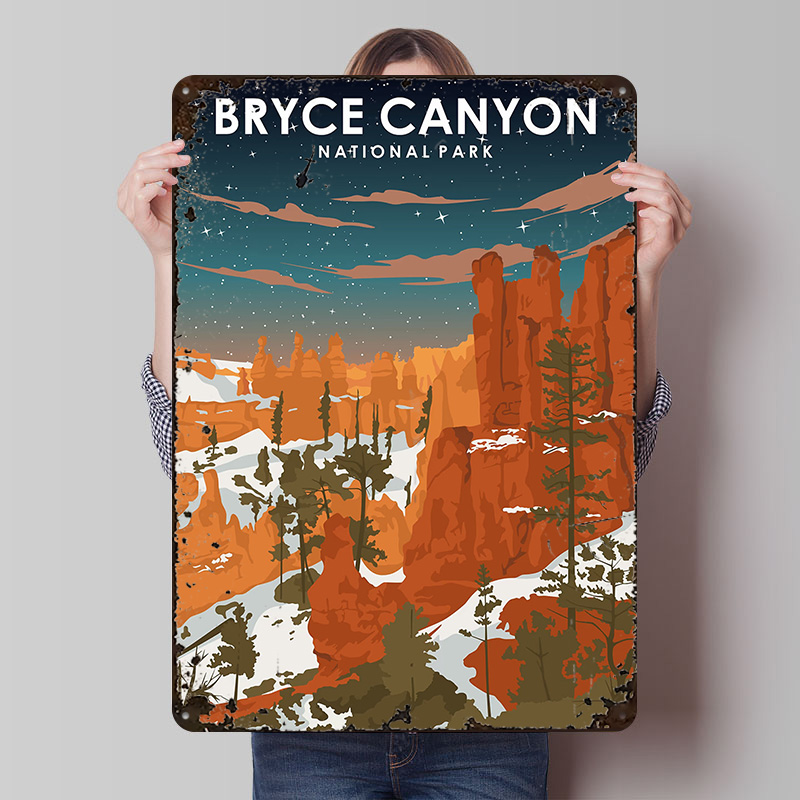 Bryce Canyon At Night Printed  - đánh giá và giá Retro Gaming At