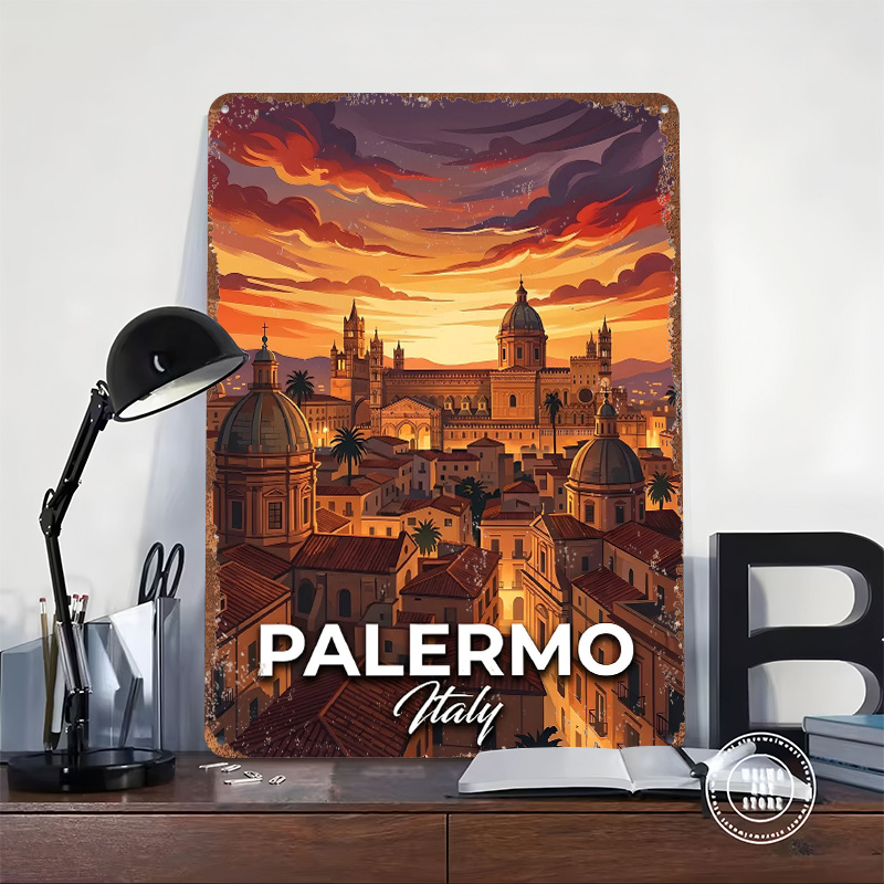 Palermo Italy Cityscape At Sun - đánh giá và giá Retro Gaming At