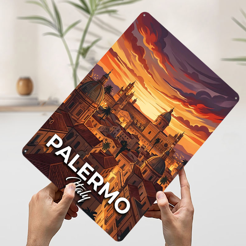 Palermo Italy Cityscape At Sun - đánh giá và giá Retro Gaming At