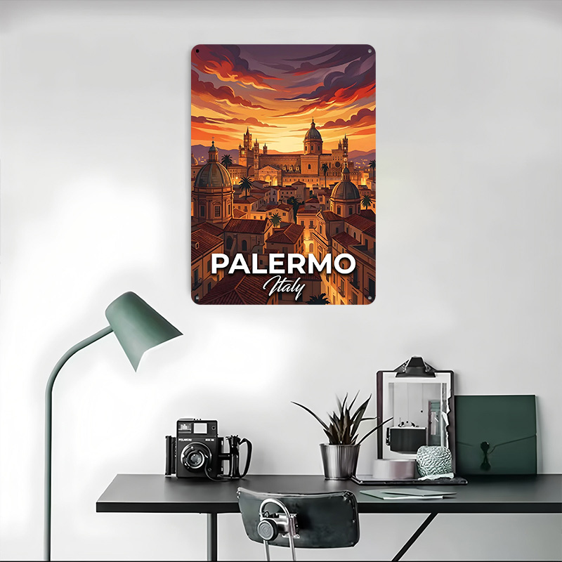 Palermo Italy Cityscape At Sun - đánh giá và giá Retro Gaming At