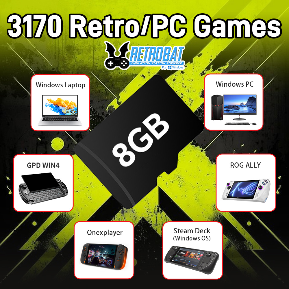 8GB Game TF Card with 3170 Ret - đánh giá và giá Retro Gaming Best Console